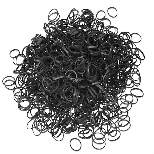 2000 gummiband med små 1/2\" svarta