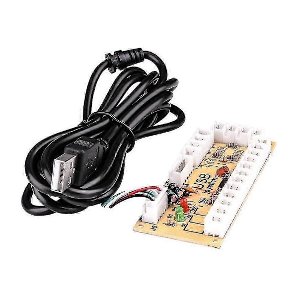 DIY Joystick Kretskort USB Gamepad Kontrollkort kompatibelt med Mame Jamma och andra PC-spel