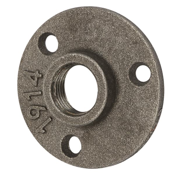 10 stk. Legering/ Støpejern 3 Hull 65mm DN15 Flens Rørbase Gjenge Gulvflens (Støpejern)