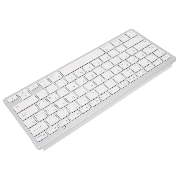 Trådløst tastatur Mini 78 taster Ultratynde bærbare hvide computertastaturer til Android til OS X til IOS til WindowsItalian