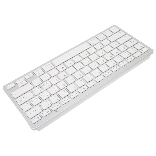 Trådløst tastatur Mini 78 taster Ultratynne bærbare hvite datamaskintastaturer for Android for OS X for IOS for WindowsItalian