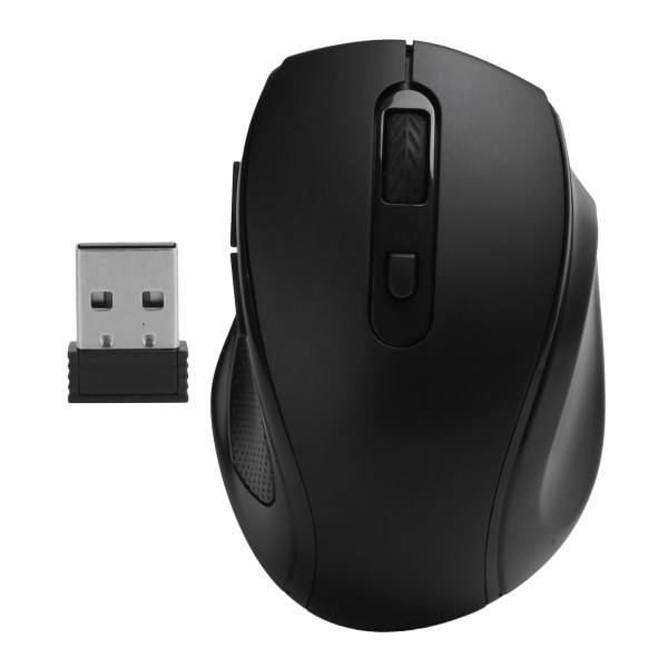 Trådløs mus 2,4Ghz Kontor/Gaming Ergonomiske Mus Bærbar PC-tilbehør Svart