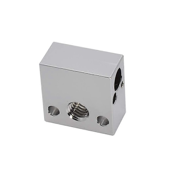 Högtemperatur CR-10 Pläterad Koppar Värmeblock för MK8 Creality Helt Metall Hotend Extruder Ender 3s V2 Ender 3 pro Ender 5 Pro CR10 S4 S5 (Koppar)