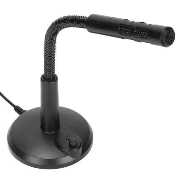 USB Desktop Mikrofon Plug and Play Desktop Omnidirektionel Mikrofon med Mute-knap til PS4 Computer PC Laptop