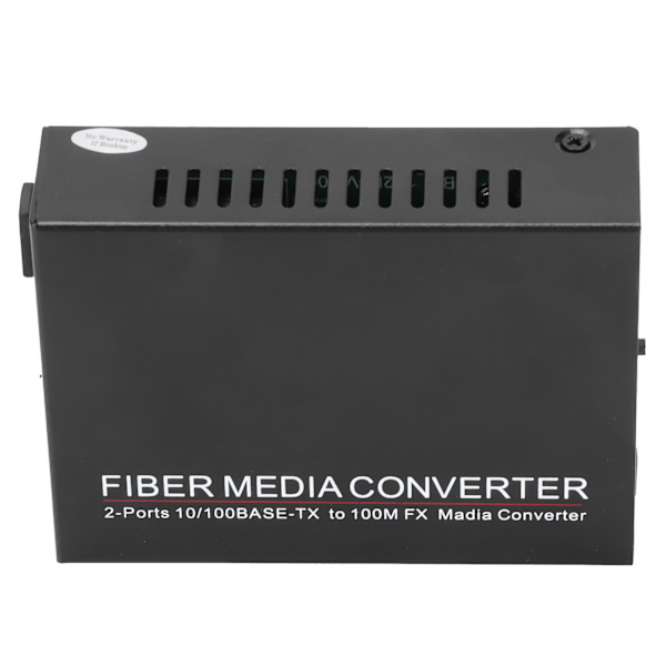 2-portars Ethernet-fiberswitch TBCMC3412ES20A Plug Play Stabil Robust Datornätverksswitchar 100240V(EU-kontakt )