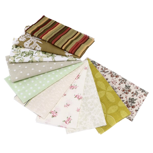 10 st tyg Quadrate Superb hantverk DIY produktion Känn dig bekväm tryckt tyg