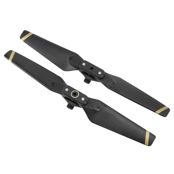 2 stk. Propeller til DJI Spark Drone Hurtigudløsning Foldbare Blade 4730F Propeller Reservedele Sort Guld Kant