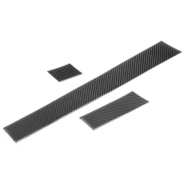 3 stk. Carbon Fiber Instrumentbræt Panel Trim Cover Dekoration Passer til 5 Serie E60 E61 2004‑2010