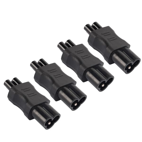 4 stk. IEC320 C6 til IEC320 C5 strømadapter IEC320 C6 til C5 strømkabeladapter konnektor konverter til bærbar computer