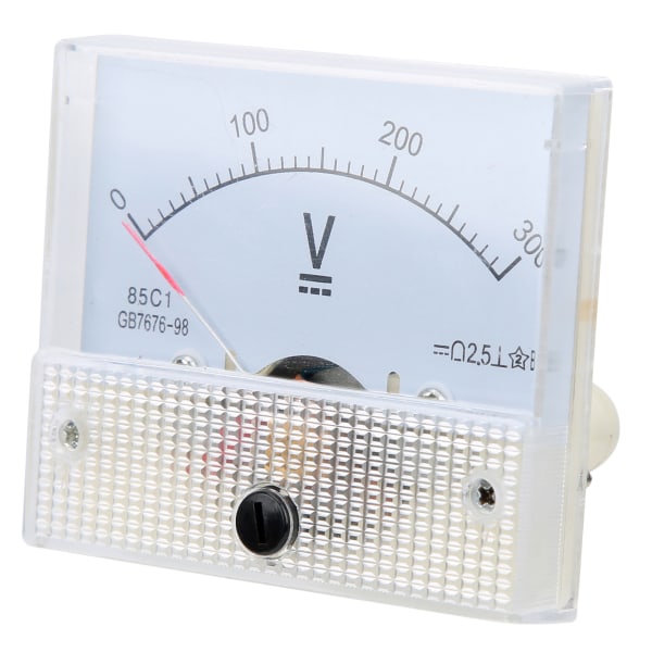 DC Pointer Voltmeter Høj nøjagtighed Installation Måleinstrument 85C1 DC 0~300V