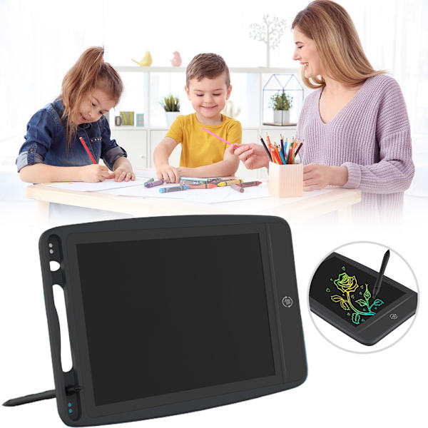 Barn LCD Skrivetavle Fargerik Doodle Board Tegnebrett Elektroniske Maleputer Læring Pedagogisk Leker Gave