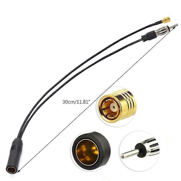 Antennekabel for DAB SMB SMA Bil Digital Aktiv Antenne for Radio TV-mottaker