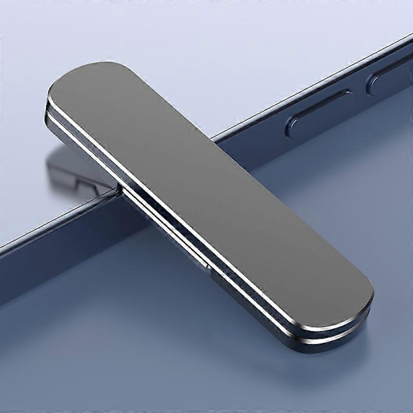 Svart Universal Mini Storlek Aluminium Portabelt Vikbart Skrivbordsställ Hållare Mobiltelefonställ Vikbart Telefon Skrivbordshållare