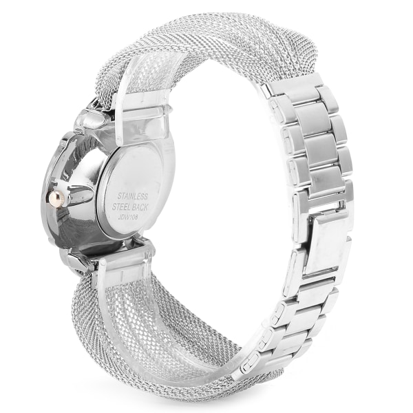 Flower Shape Urtavla Kvinnor Watch Wide Mesh bälte Quartz Elegant Watch för kvinnor