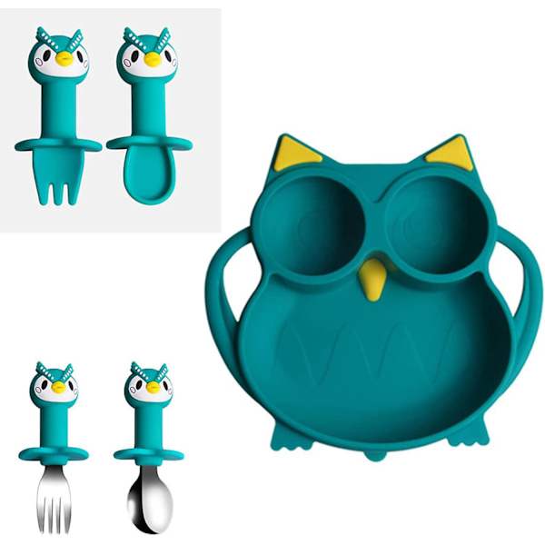 Silikon Sugkoppar för Bebisar & Småbarn | Håller Fast med Delad Design | Mikrovågsugn & Diskmaskinssäker | 5-pack