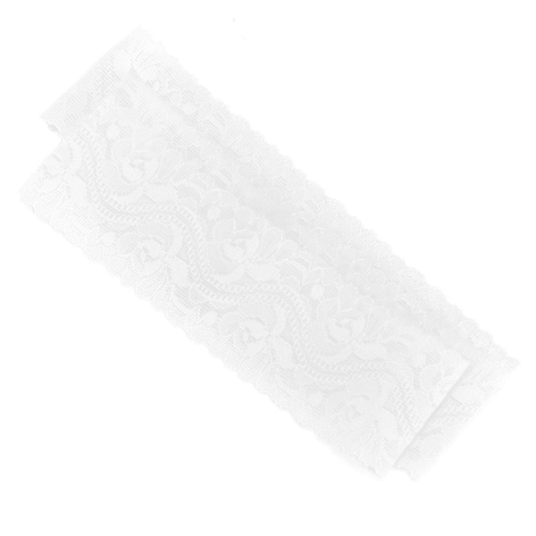 4 cm blonde knipling dobbelt række bølget blød moderigtig blonde til tøj gave dekoration 10 meter