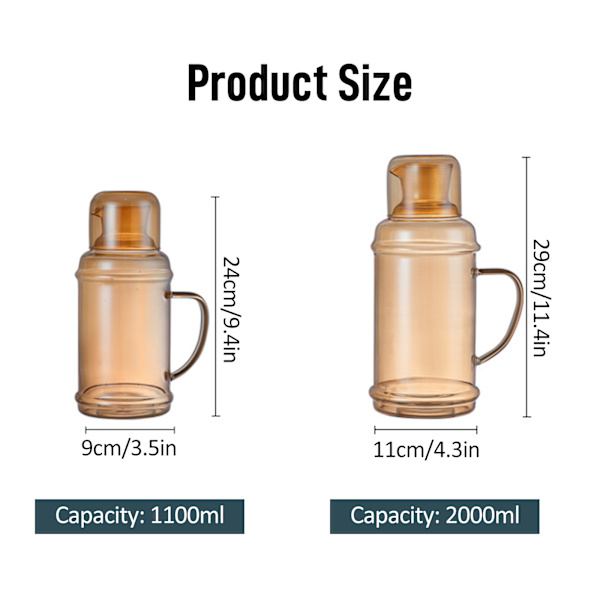 Vintage-yöpöytävesi, sopiva juomalasi, elegantti kannu ja muki talouteen, 1100 ml, vihreä