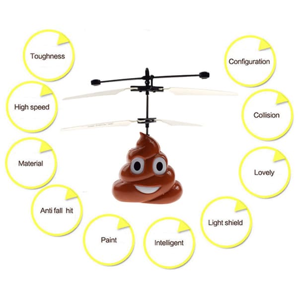Handflygande bajs RC flygplan Mini induktionsupphängning fjärrkontroll flygande drönare