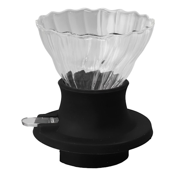 Genanvendelig kaffefilter i rustfrit stål med høj borosilikatglas til hjem, rejser og kontor