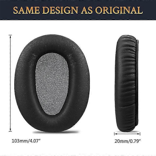 Skum Ørepuder Pude Læder Ørepude til WH-CH700N & MDR-ZX780/MDR-ZX770 - 1 Par