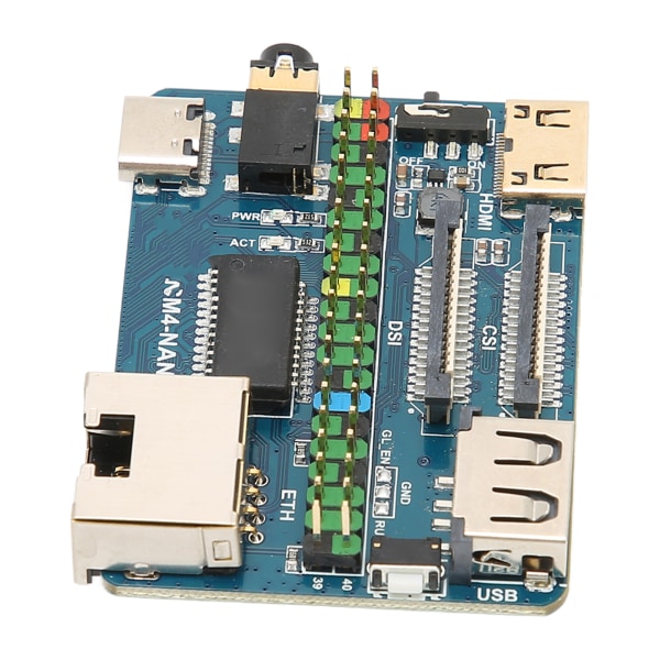 For Raspberry Pi Module 4 Board Multi Interface PCB 4K 30fps CM4 Socket USB2.0 CSI Connector 5V Input Mini Base Board