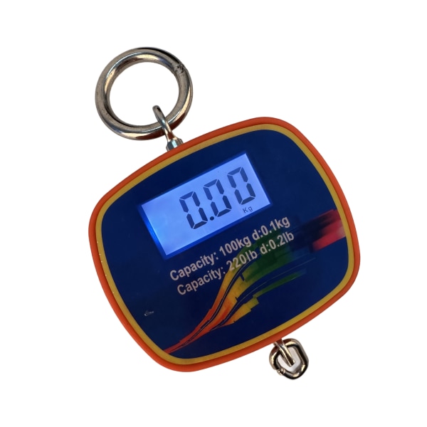 Digital krokvåg LCD-display Mini handhållen bärbar hängande balans kran Maximal vikt 100 kg 220LB 90-240V
