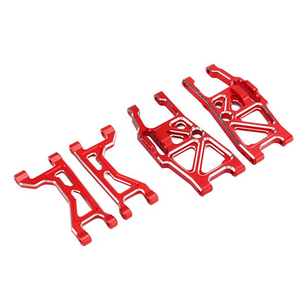 Alumiiniseos etu- ja takaylä- ja alatukivarret Traxxas 1/10 MAXX 2.0 RC-autoon, punainen