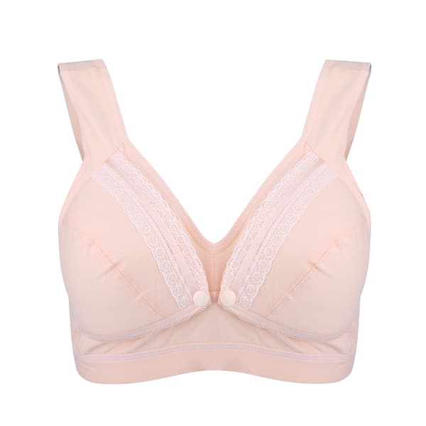 Amming BH i bomull for gravide kvinner, forhindrer hengende (beige M)