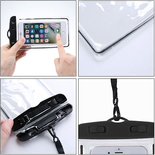 Universal Vandtæt Telefonpose til iPhone 11 Pro XS XR 7 8 Plus Samsung S9 S8 IPX8 Undervands Svømning Dykning Taske