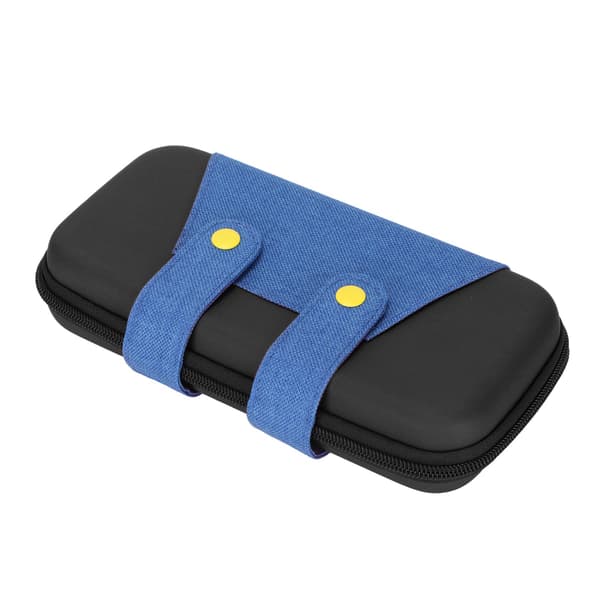 Til Switch Lite Bæretaske EVA Rejsebæretaske til Spillekonsol Tilbehør med Dobbelt Lynlåsrum Sort Blå Til Switch Lite