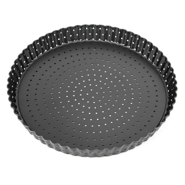 Husholdningsfortykke ikke-klebende karbonstål Pizzaform Stekepanne Brett Kjøkken Bakeverktøy (L (9in) )