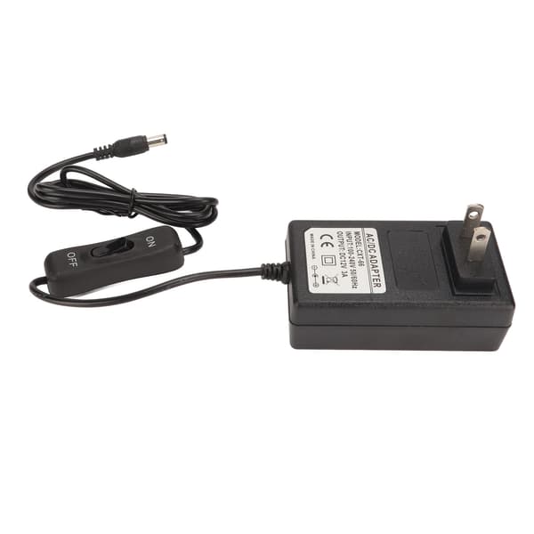 12V strömadapter 20cm nålskärare DC strömförsörjningsadapter plugg utrustning 100‑240V US-kontakt 12V 3A 36W