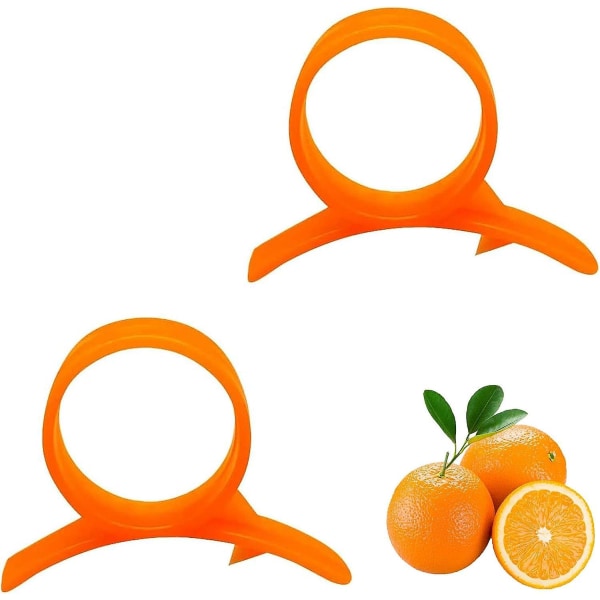 Citrus Zester Skrællersæt - Nem frugtskærer og oplukker til appelsiner