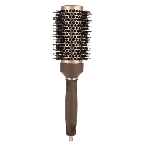 Högkvalitativ Anion Antistatisk Round Hair Comb Salon Styling Brush Coffee (43mm)