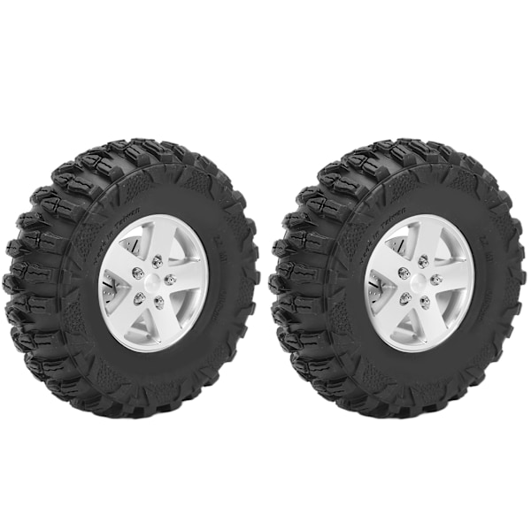 2 st RC-däck 2,2 tum RC Crawler Gummidäck Dia 125 mm/4,9 tum för TRX4 Hsp Axial Scx10 D90 RC-bil
