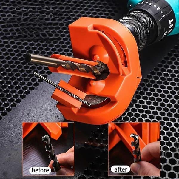 2-10 mm multifunktionel borebitssliber Gammel borebitssliber Bærbar manuel borebitssliber til alle bits Orange