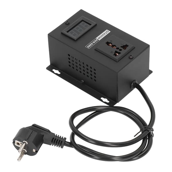 Spenningsregulator SCR-kontroller Kontrollbryter EU-plugg AC 220V 4000W for hastighetstemperatur
