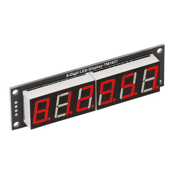Digitalrør Display Modul LED 6 Cifret 7 Segment 0.56in TM1637 Drev Chip Rødt Tilbehør