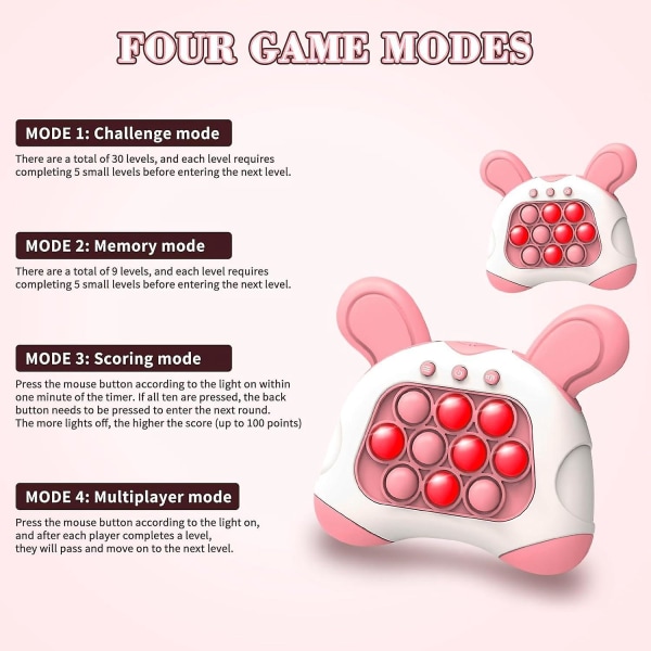 Pink Portable Decompression Game, Electronic Fidget Game