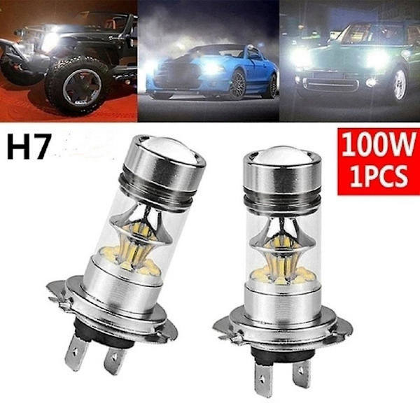 5 x Mini Auto Car LED Sumuvalopolttimo DRL Muunnossarja Hi/Lo Kaukovalo H7 8000k--