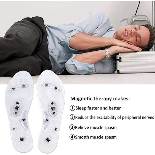 Magnetiske Fodterapi Indlægssåler - Smertelindring & Refleksologi Massage