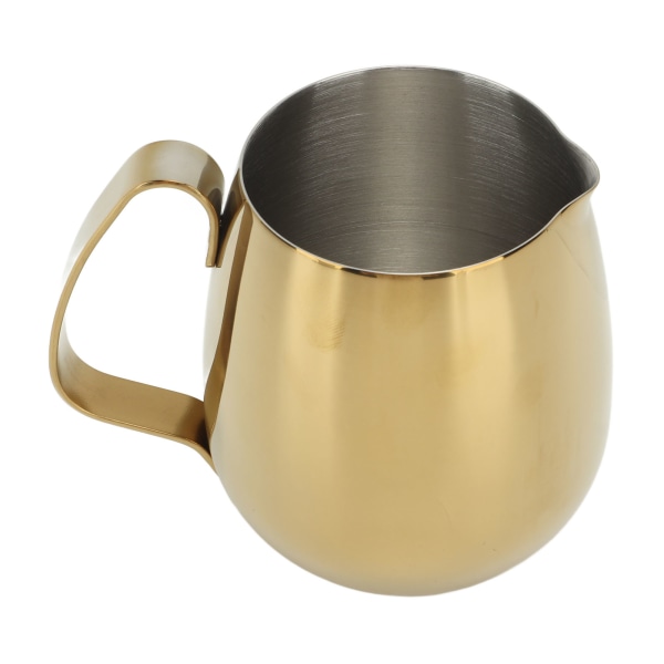 Kaffe Melk Kopp Rustfritt Stål Melkeskummer Mugg Cappuccino Latte Art Melk Mugg Gull 350ml
