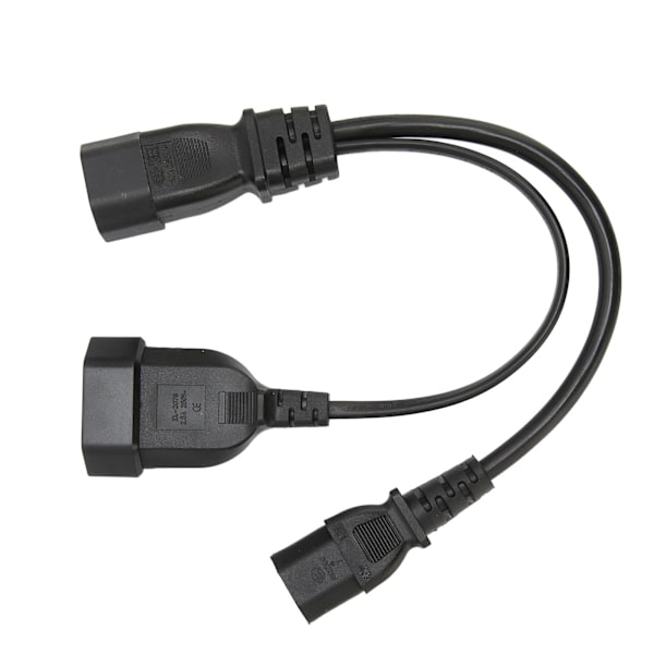 IEC320 C14–IEC320 C13 ja EU- power Professional Y -jakajan power johto 12,6 tuumaa 10 A 250 V