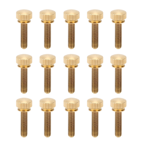50 kpl litteät uurretut peukaloruuvit, pyöreä pää, puhdas kupari, luistamattomat teollisuustarvikkeet (M5 x 20 mm)