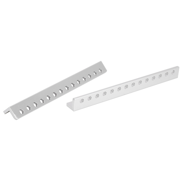 2 kpl Robotin alumiinipalkki, LS-muotoinen 14-reikäinen teollisuustarvikkeet 12 x 120 mm 3103-0014-0120