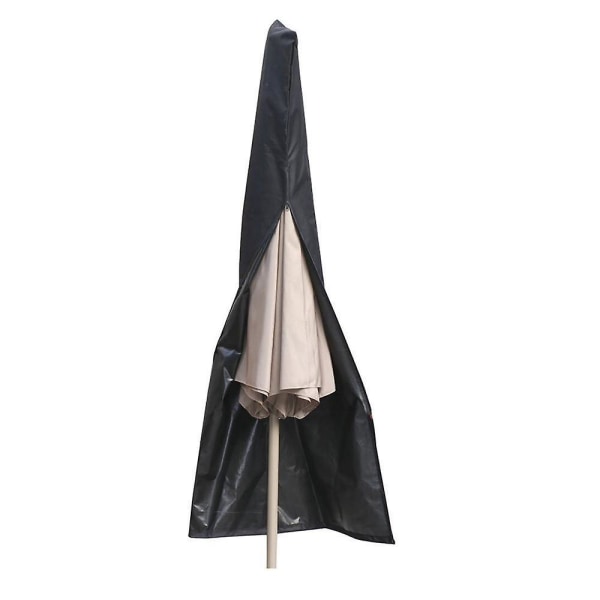 Vedenpitävä musta 190x51 pation sateenvarjon cover vetoketjulla