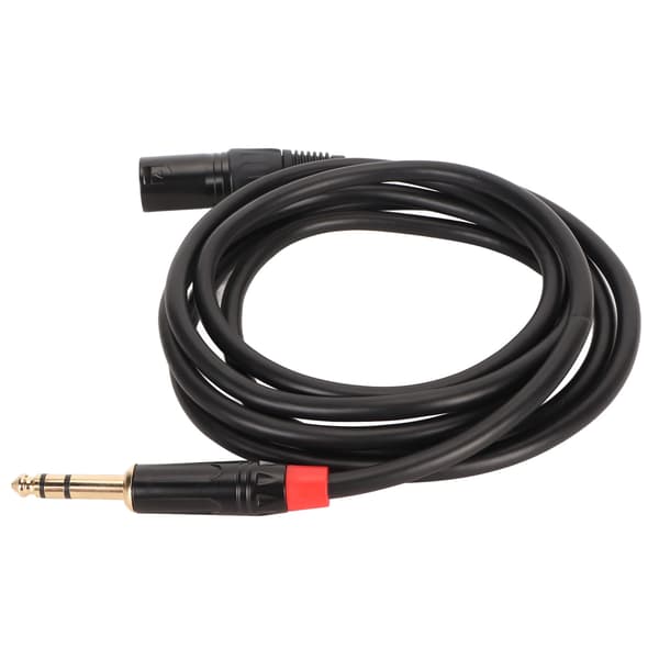XLR Han til TRS Kabel 1/4in Balanceret 6.35mm Audio til Elektrisk Guitar Tuner Mikrofon 2 meter