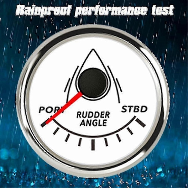 52mm Marine Rorpositionsindikator Vandtæt Rødt Baglys Med 0-190 Ohm Rormålingssensor 12v/24vd Til Marine Yacht BS