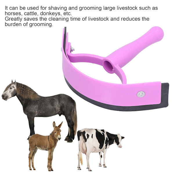 Ergonomisk Soft Grip Horse Sweat Scraper - Premium Ridning Grooming Tool