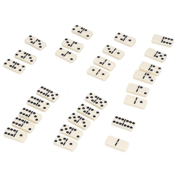 Domino Set Klassiska Dominobrickor 28 Stycken Amino Plast Pussel Dominobrickor för Pojkar Flickor Fest
